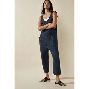 NWT Free People Hailee Sweater Jumper Navy Heather Medium